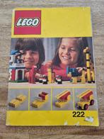 Instructieboekje Lego 222, Ophalen of Verzenden, Gebruikt, Overige merken