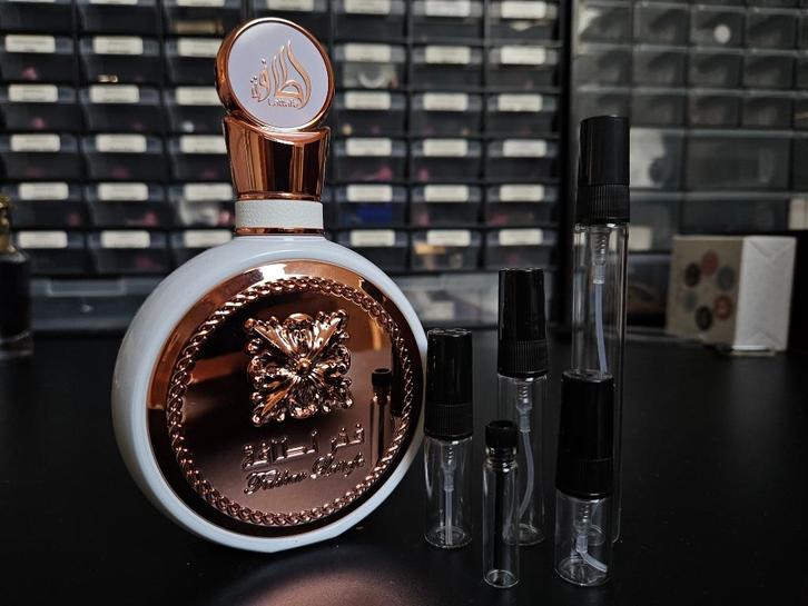 Lattafa Fakhar Rose Parfum Sample Decant, Sieraden, Tassen en Uiterlijk, Uiterlijk | Parfum, Nieuw, Verzenden