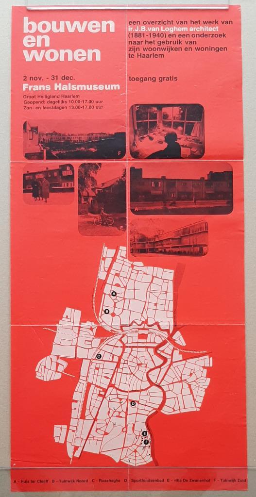Bouwen en wonen – 1973 – Haarlem, Verzamelen, Posters, Zo goed als nieuw, Ophalen of Verzenden