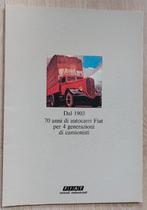 FIAT  Truck  Brochure  70 jaar  IVECO Italiaans, Verzenden, Zo goed als nieuw, Algemeen