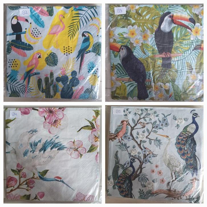 Diverse servetten leuk voor decoupage, Hobby en Vrije tijd, Knutselen, Nieuw, Materiaal, Ophalen of Verzenden