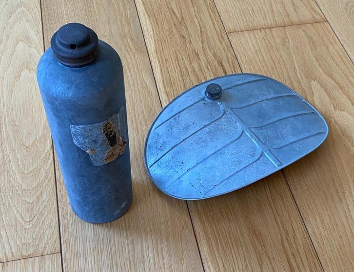 Vintage Metalen Warmwaterkruiken Antiek Decoratie, Antiek en Kunst, Antiek | Woonaccessoires, Ophalen of Verzenden