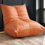 Wagner - Zitzak, Fauteuil, Beanbag, Lees stoel, Eenzitter, Huis en Inrichting, Zitzakken, Nieuw, Oranje, Zitzak, Ophalen of Verzenden