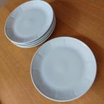 5x Apilco Flora witte dinerborden 27 cm, Huis en Inrichting, Gebruikt, Ophalen of Verzenden, Bord(en), Effen