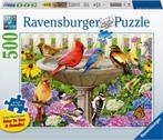 Ravensburger - Bij Het Vogelbad - 500XL stukjes, Hobby en Vrije tijd, Denksport en Puzzels, Ophalen of Verzenden, 500 t/m 1500 stukjes