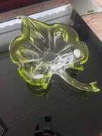 Murano Glazen Schaal - Limoengroen, Antiek en Kunst, Antiek | Glas en Kristal, Ophalen of Verzenden