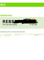 Flixbus voucher t.w.v €63., Tickets en Kaartjes, Trein, Bus en Vliegtuig, Eén persoon, Bus, Metro of Tram, Algemeen kaartje