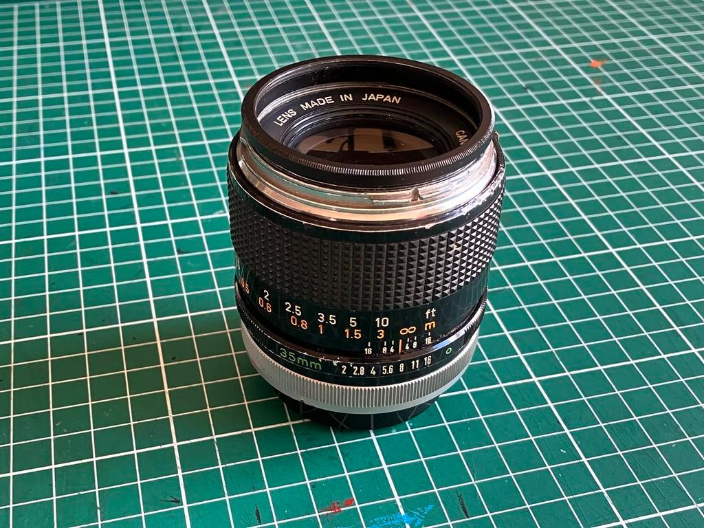 ≥ Canon FD 35mm Concave Chrome Nose — Fotografie Lenzen en