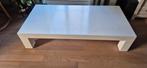 Goossens Hoogglans witte salontafel Zen 140x70, Ophalen, Kunststof, Gebruikt, 100 tot 150 cm
