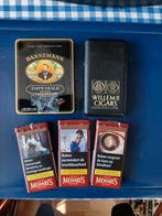 Blikje sigaren + rookartikelen, leuk nu €2,-, Verzamelen, Ophalen of Verzenden, Gebruikt, Tabaksdoos of Verpakking