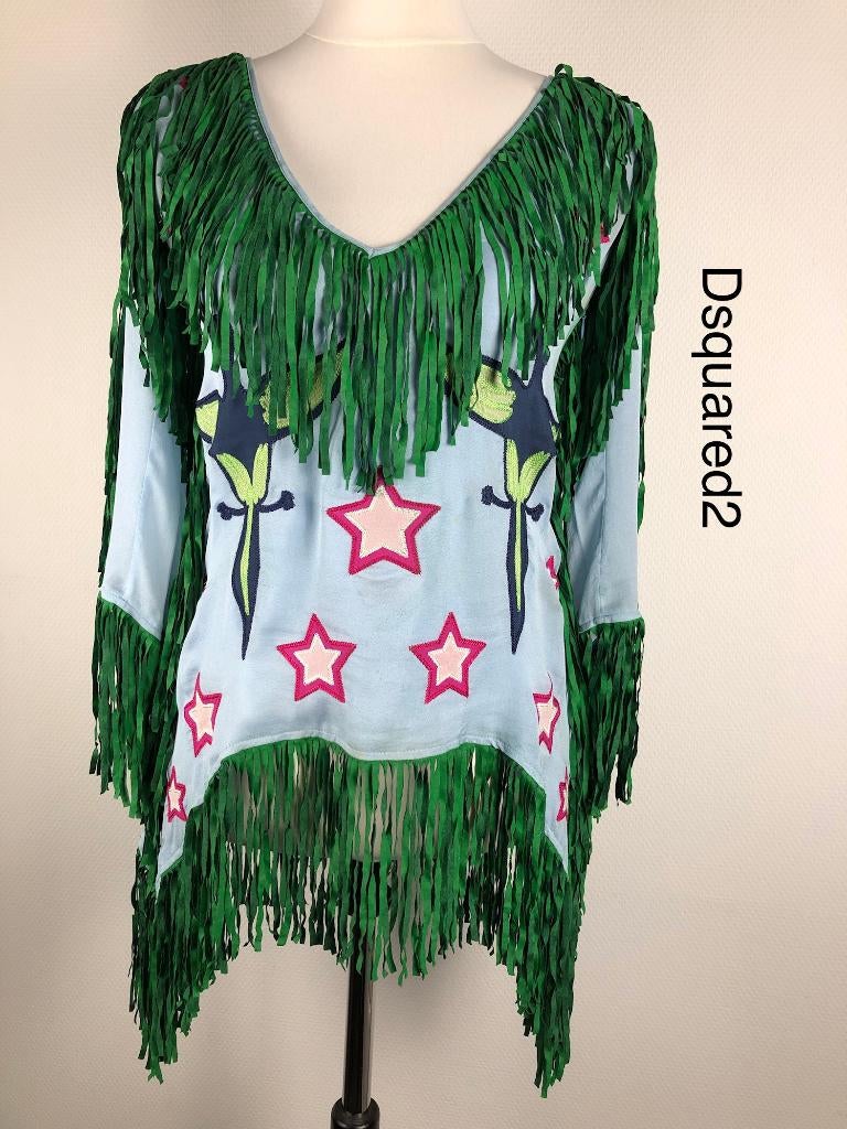 Dsquared2 Blouse 100% zijde (mt: 40) 16,6/8381, Maat 38/40 (M), Dsquared2, Dsquared2, Ophalen of Verzenden