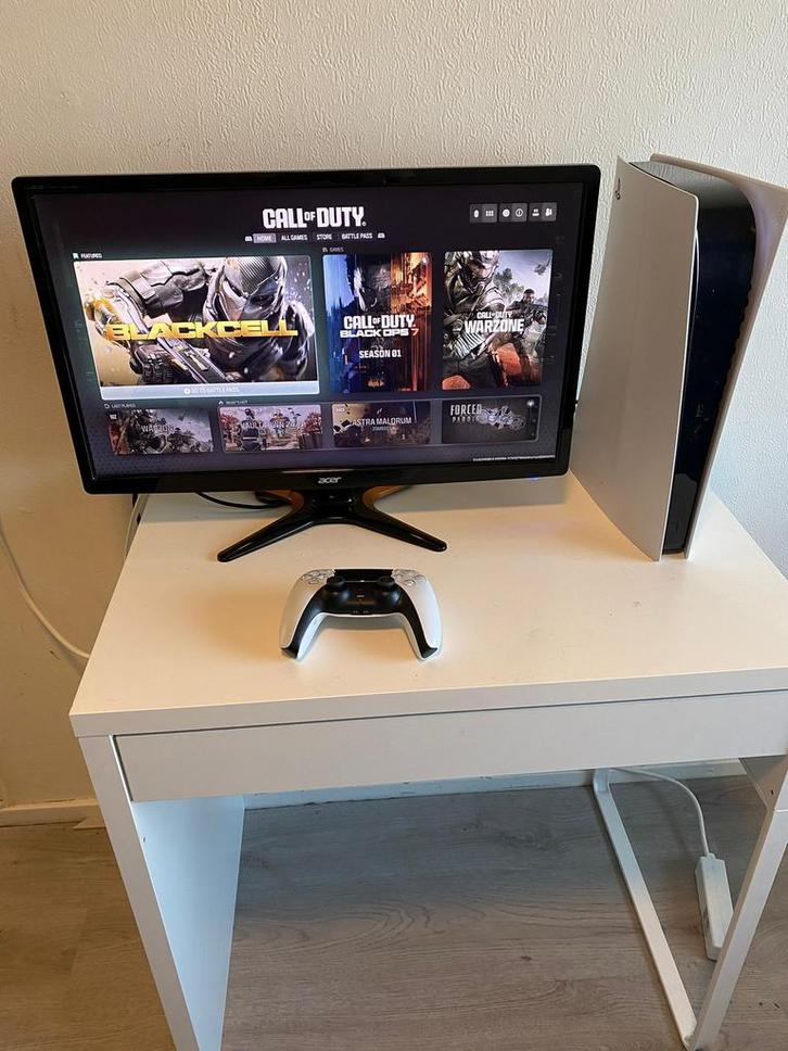 PlayStation 5 | Ps5 controller | Bureau | Acer 3D Monitor, Spelcomputers en Games, Spelcomputers | Sony PlayStation 5, Zo goed als nieuw
