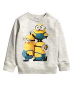 H&M grijse Minions sweater trui sweatshirt maat 122-128, Trui of Vest, H&M, Nieuw, Ophalen of Verzenden