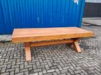 Eikenhouten stamtafel 250x100 cm, Ophalen, Gebruikt, Meubilair