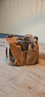 Voor waxinelichtjes - Hout, Ophalen of Verzenden, Zo goed als nieuw, Hout, Minder dan 25 cm