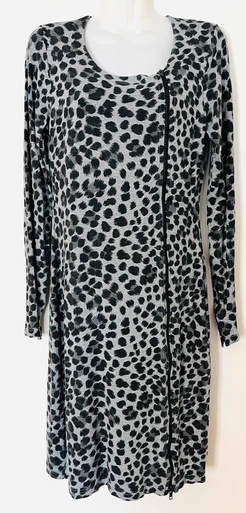 Juffrouw Jansen grijze jurk maat 36, Kleding | Dames, Jurken, Zo goed als nieuw, Maat 36 (S), Grijs, Knielengte, Ophalen of Verzenden