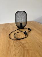 Zwarte sfeerlamp, Huis en Inrichting, Lampen | Tafellampen, Ophalen, Zo goed als nieuw, Industrieel, Minder dan 50 cm