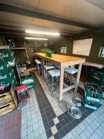 2 stamtafels / statafels met 10 metalen barkrukken, Huis en Inrichting, Barren, Ophalen, Gebruikt
