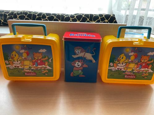 2 leuke koffertjes en 1 blik  van bambix, Kinderen en Baby's, Kinderspulletjes, Zo goed als nieuw, Ophalen of Verzenden
