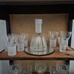 Nuutajarvi Iittala "Marius" karaf met 8 glazen Finn Crystal, Antiek en Kunst, Antiek | Glas en Kristal, Ophalen of Verzenden