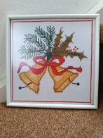 Kerst borduurwerk ingelijst, Ophalen of Verzenden