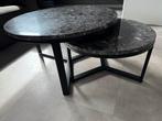 Ronde bijzettafels - set van 2 marmer, Ophalen, Minder dan 55 cm, Gebruikt, Rond