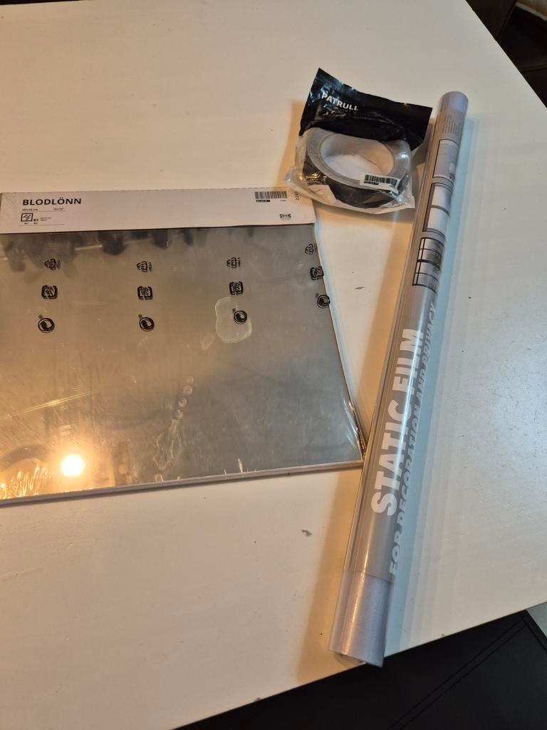 IKEA BLODLÖNN spiegelset, raamfolie en patrull antisliptape, Huis en Inrichting, Stoffering | Behang, Ophalen of Verzenden, Minder dan 10 m²