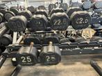 Rubberen en dumbells 20-22,5 en 25 kg dumbell set, Ophalen, 20-22,5-25 kg, Dumbbell, Gebruikt