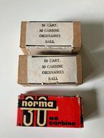 .30 carabine ammo doosjes (leeg!) 3 stuks, Verzamelen, Nederland, Ophalen of Verzenden, Landmacht, Hulzen of Bodemvondsten