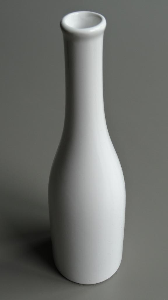 vaas vaasje flesvaasje fles wit nieuw, Huis en Inrichting, Woonaccessoires | Vazen, Nieuw, Wit, Minder dan 50 cm, Aardewerk of Porselein