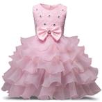 Roze meisjes bloemen glitter jurk prinsessenjurk prinses, Verzenden, Nieuw, Meisje