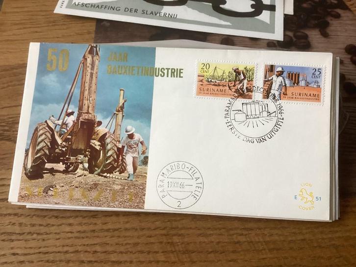 No4997 Suriname E51 anders Heb ook van Nederland jaargangen, Postzegels en Munten, Postzegels | Eerstedagenveloppen, Onbeschreven