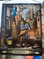 Glas in Lood de Lootgieter Raamhanger naar Jan Luyken prent, Antiek en Kunst, Verzenden