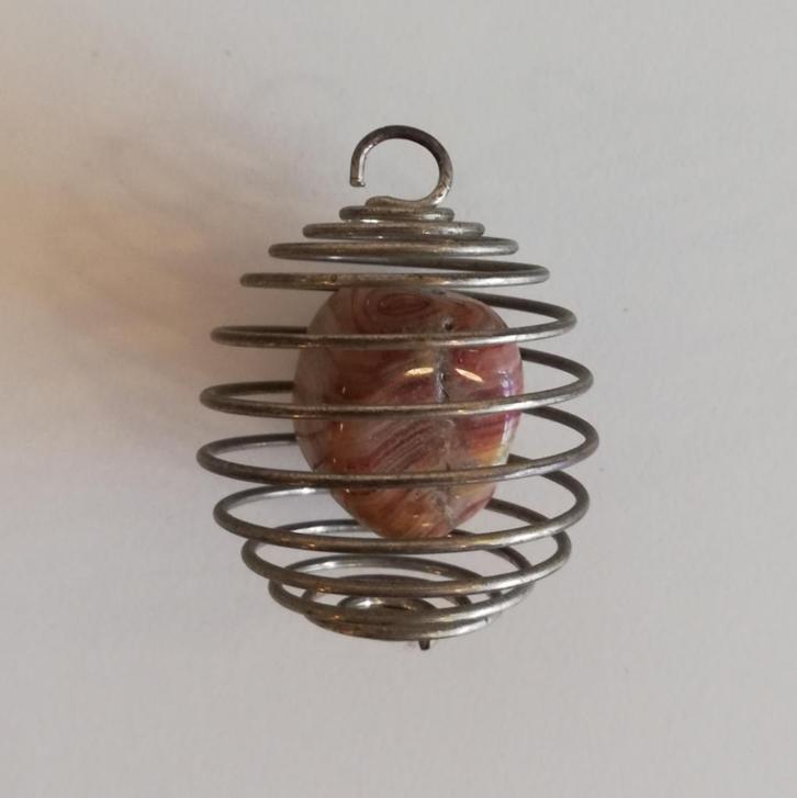 Edelsteen in spiraal, Sieraden, Tassen en Uiterlijk, Edelstenen, Gebruikt, Ophalen of Verzenden