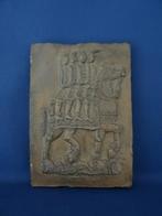 Kleitablet - paard met 4 ruiters, Ophalen of Verzenden