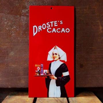 Emaille Reclamebord DROSTE Cacao Haarlem J. Misset Jaren 50 beschikbaar voor biedingen