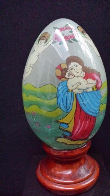 Religieus SIEREI <> Glazen EI “Treasured Visions” 1991 SMC beschikbaar voor biedingen