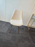 Velvet Kick Stoel - Weinig Gebruikt!, Huis en Inrichting, Stoelen, Ophalen, Wit, Zo goed als nieuw, Metaal
