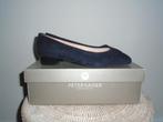 Peter Kaiser donkerblauwe suede leren pump, schoen, mt 5= 38, Peter Kaiser, Blauw, Instappers, Nieuw