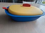 Tupperware Serveerschaal met Deksel, Ophalen of Verzenden, Gebruikt, Blauw, Schaal