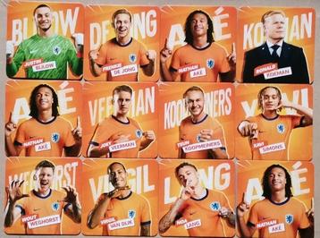 Oranje spelers kaarten 12 stuks  beschikbaar voor biedingen