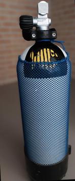 2)10L duikfles DIN INT insert met net, kraan en voet 232 bar, Watersport en Boten, Duiken, Ophalen of Verzenden, Zo goed als nieuw