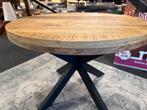 Eettafel rond 115cm met spinpoot Direct/leverbaar E-7108, Huis en Inrichting, Tafels | Eettafels, Rond, Nieuw, Mwonenenslapen@ziggo.nl