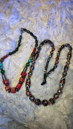 Murano Glazen kralen ketting gekleurd ongeveer 70=80 cm, Sieraden, Tassen en Uiterlijk, Kettingen, Ophalen of Verzenden, Zo goed als nieuw