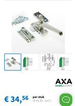 2 AXA anti inbraak raamsluiting met slot.3319-51-92/GE., Ophalen of Verzenden, Nieuw, Overige typen