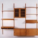 Vintage modulair wandsysteem – HG Furniture - jaren 60 Deens, 250 tot 300 cm, Met klep(pen), Zo goed als nieuw, 25 tot 50 cm