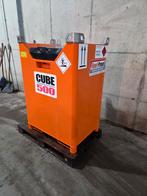 Mobiele dieseltank Cube  500ltr staal 12v, Ophalen of Verzenden, Gebruikt