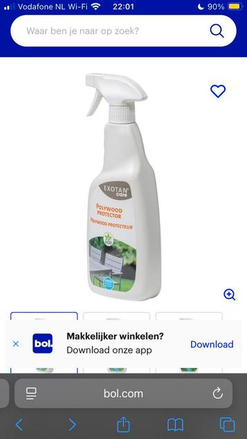 Exotan care polywood cleaner + 2x protector beschikbaar voor biedingen
