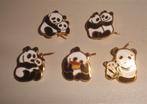 5 verschillende zgan brochespeldjes met panda beren, Ophalen of Verzenden, Zo goed als nieuw, Overige onderwerpen, Speldje of Pin