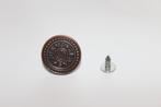 Jeansknopen / Inslagknoop - brons / bruin - 17mm #2557, Ophalen of Verzenden, Nieuw, Knoop of Knopen